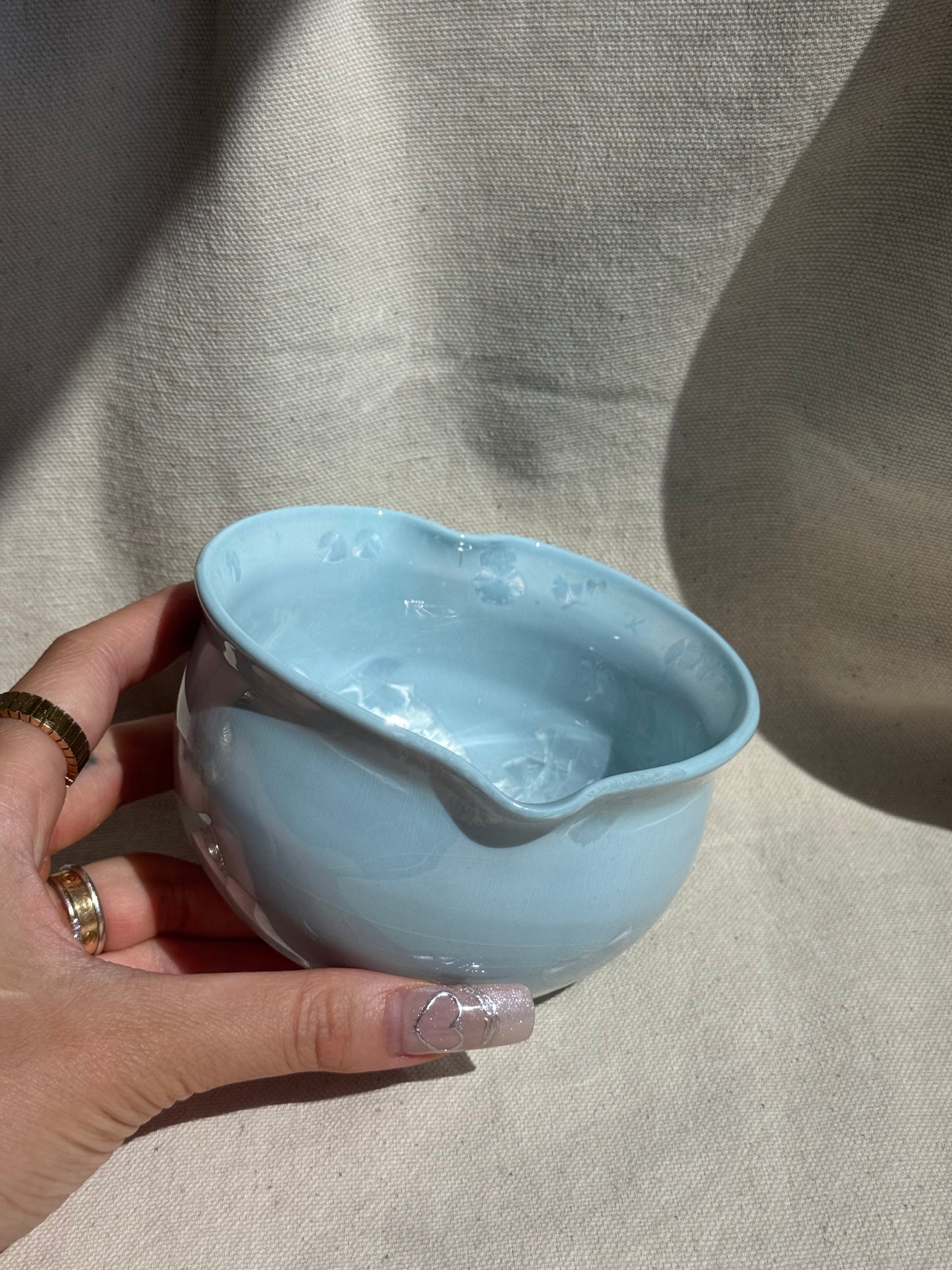 MATCHA BOWL BABY BLUE LOVE KATAKUCHI πΈ