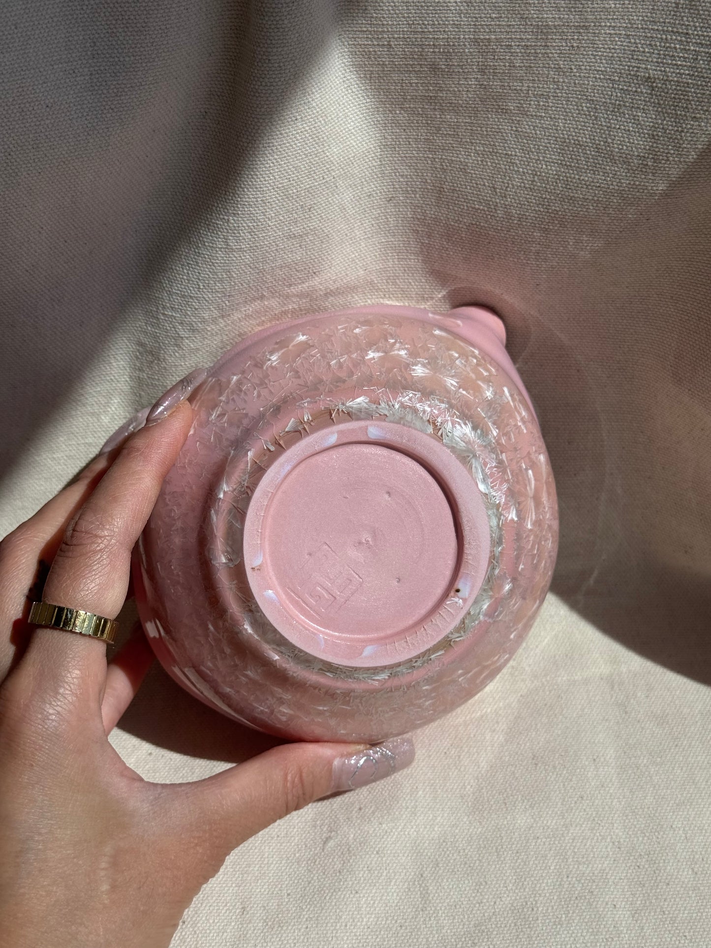MATCHA BOWL RUFFLE PINK FLORAL KATAKUCHI 🌸
