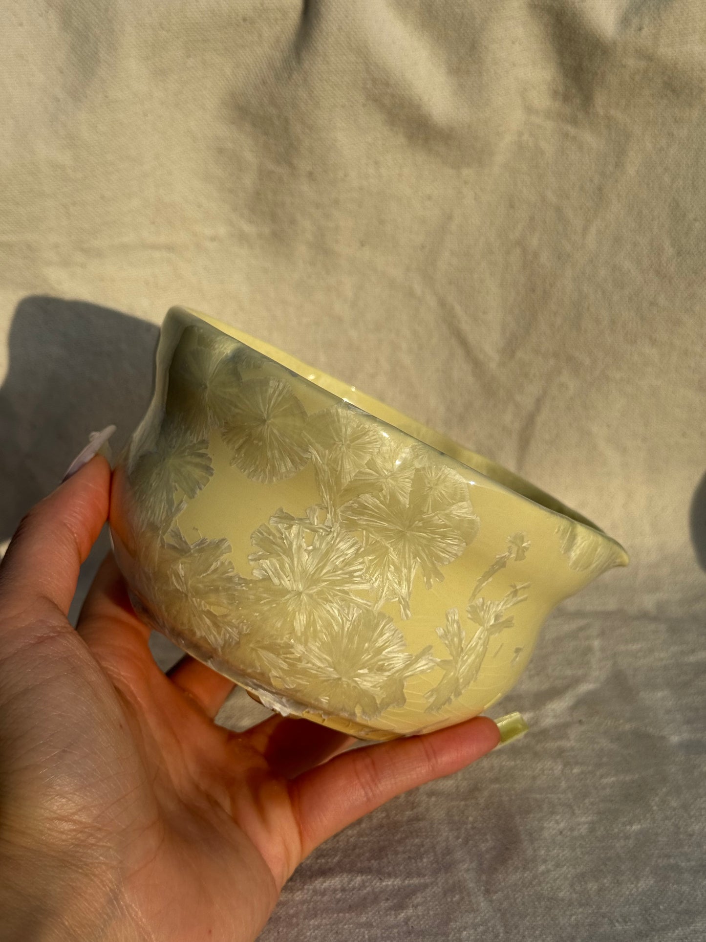 MATCHA BOWL FLORAL BUTTER CREAM KATAKUCHI 🌸