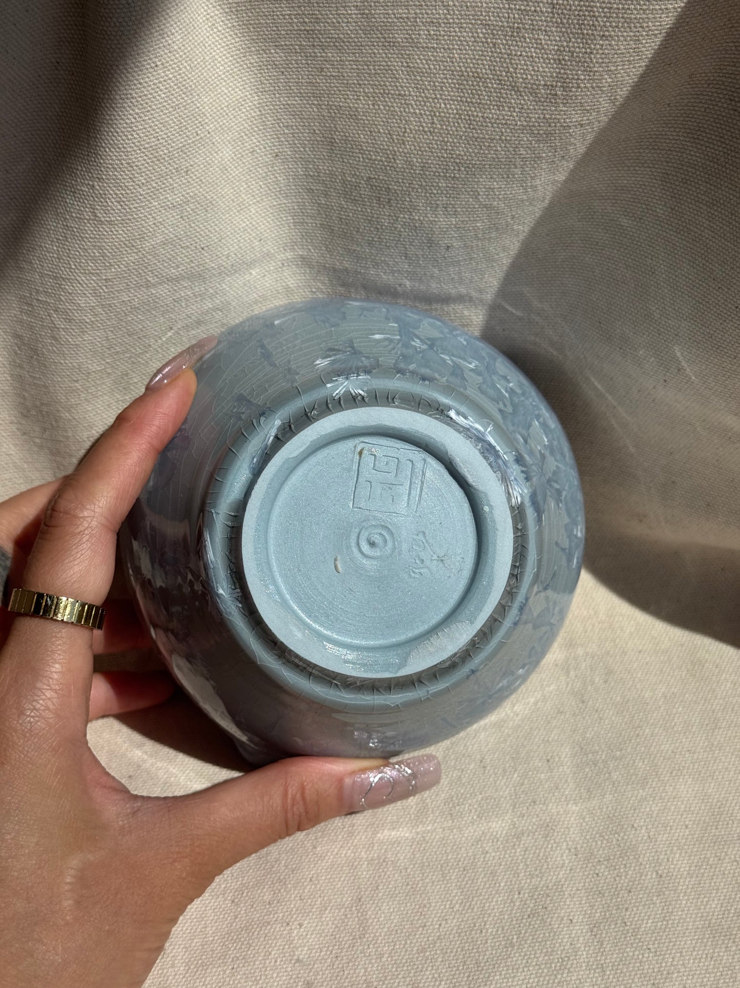 MATCHA BOWL BLUE GREY OMBRE LOVE KATAKUCHI πΈ