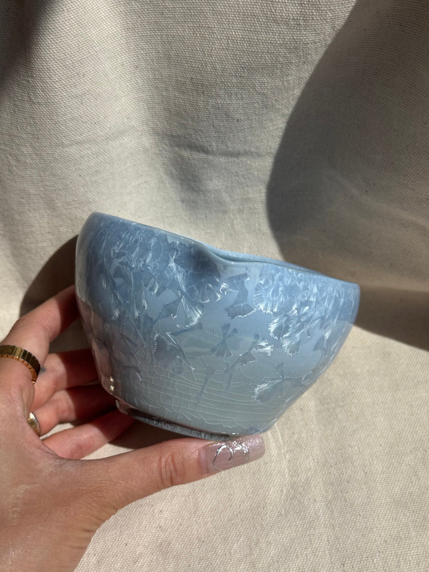 MATCHA BOWL BLUE GREY OMBRE LOVE KATAKUCHI πΈ
