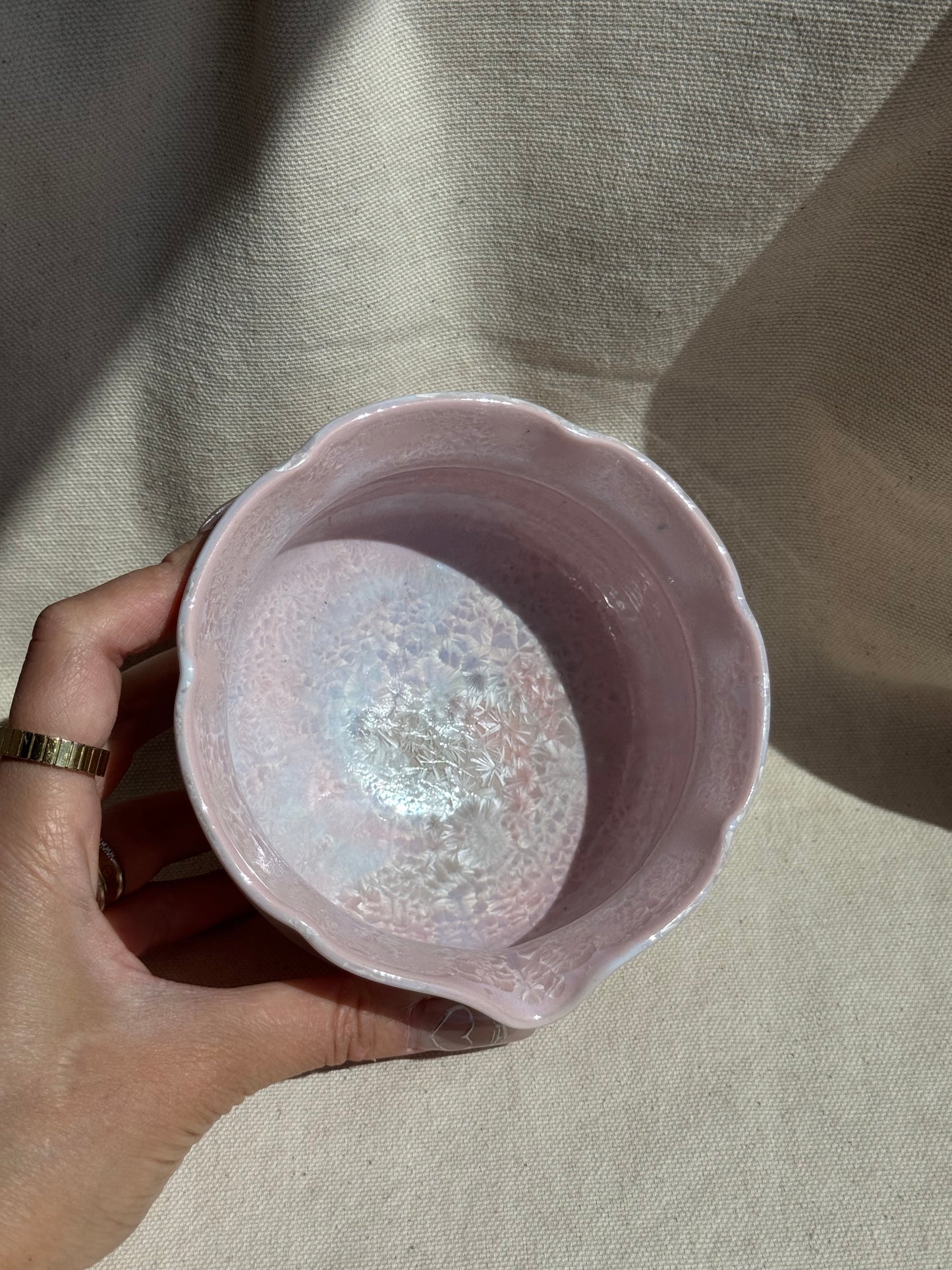 MATCHA BOWL POWDER PINK MARBLE AFLORAL KATAKUCHI πΈ