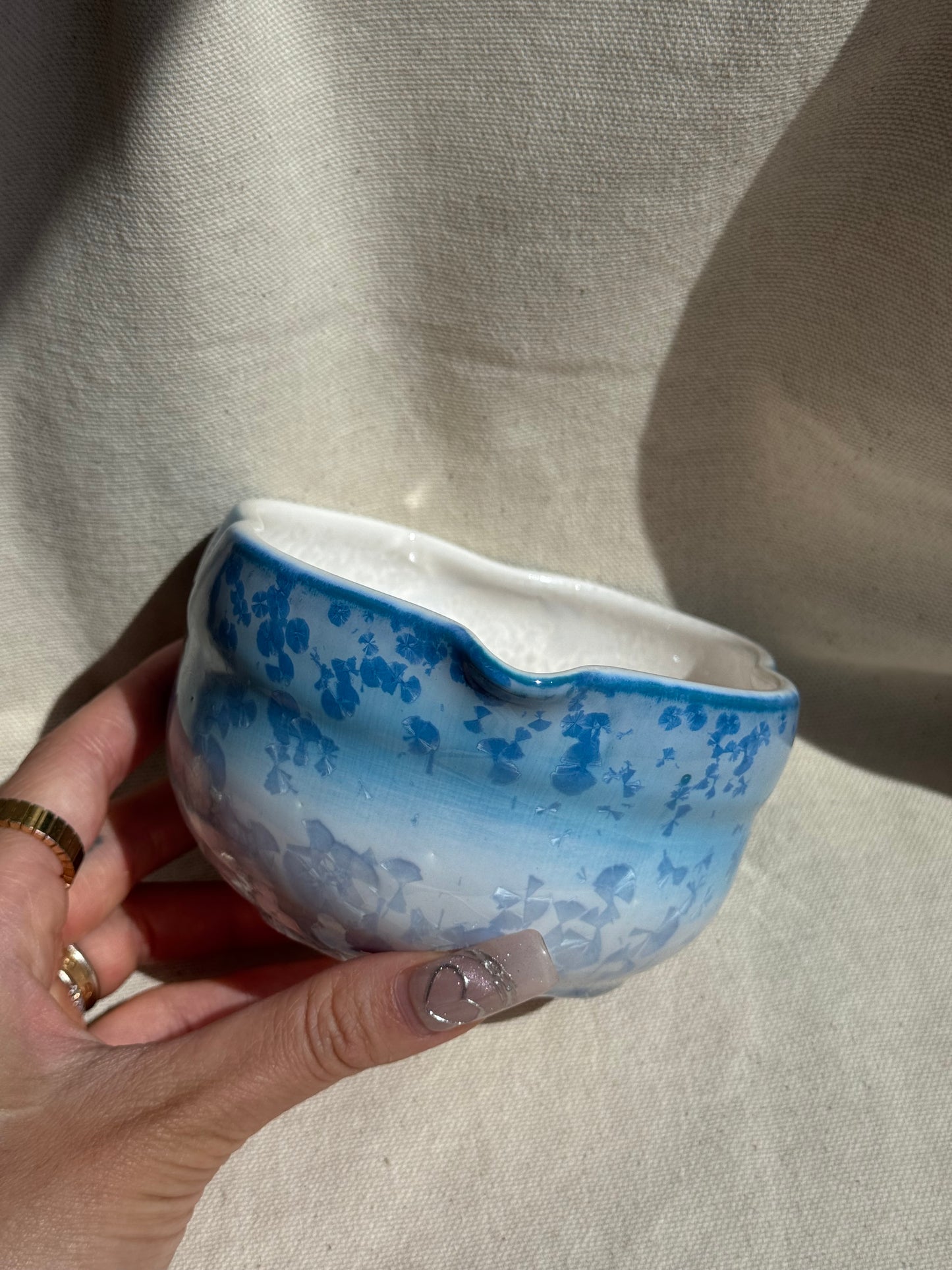 MATCHA BOWL 2 TONE BLUE OMBRE KATAKUCHI πΈ
