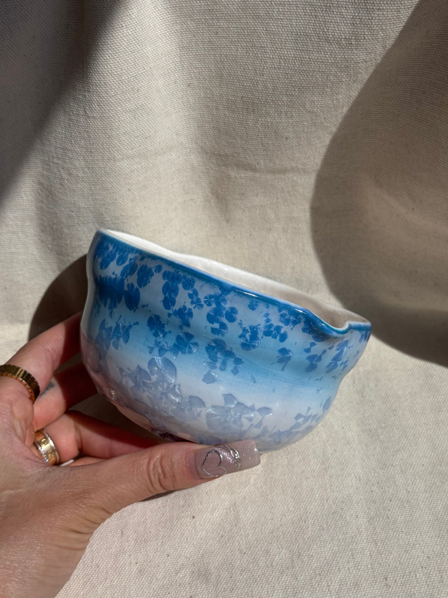 MATCHA BOWL 2 TONE BLUE OMBRE KATAKUCHI πΈ