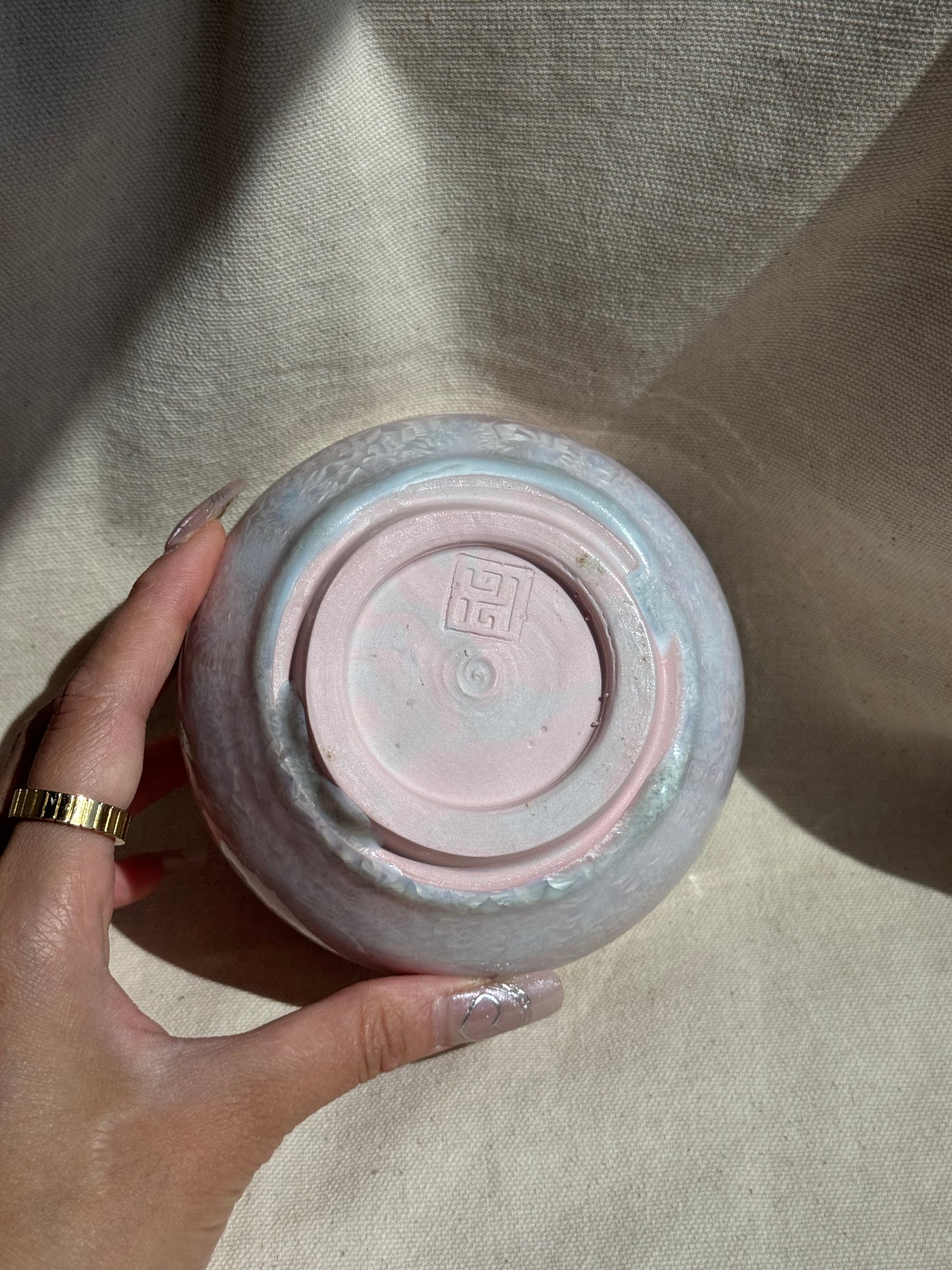 MATCHA BOWL POWDER PINK MARBLE AFLORAL KATAKUCHI πΈ