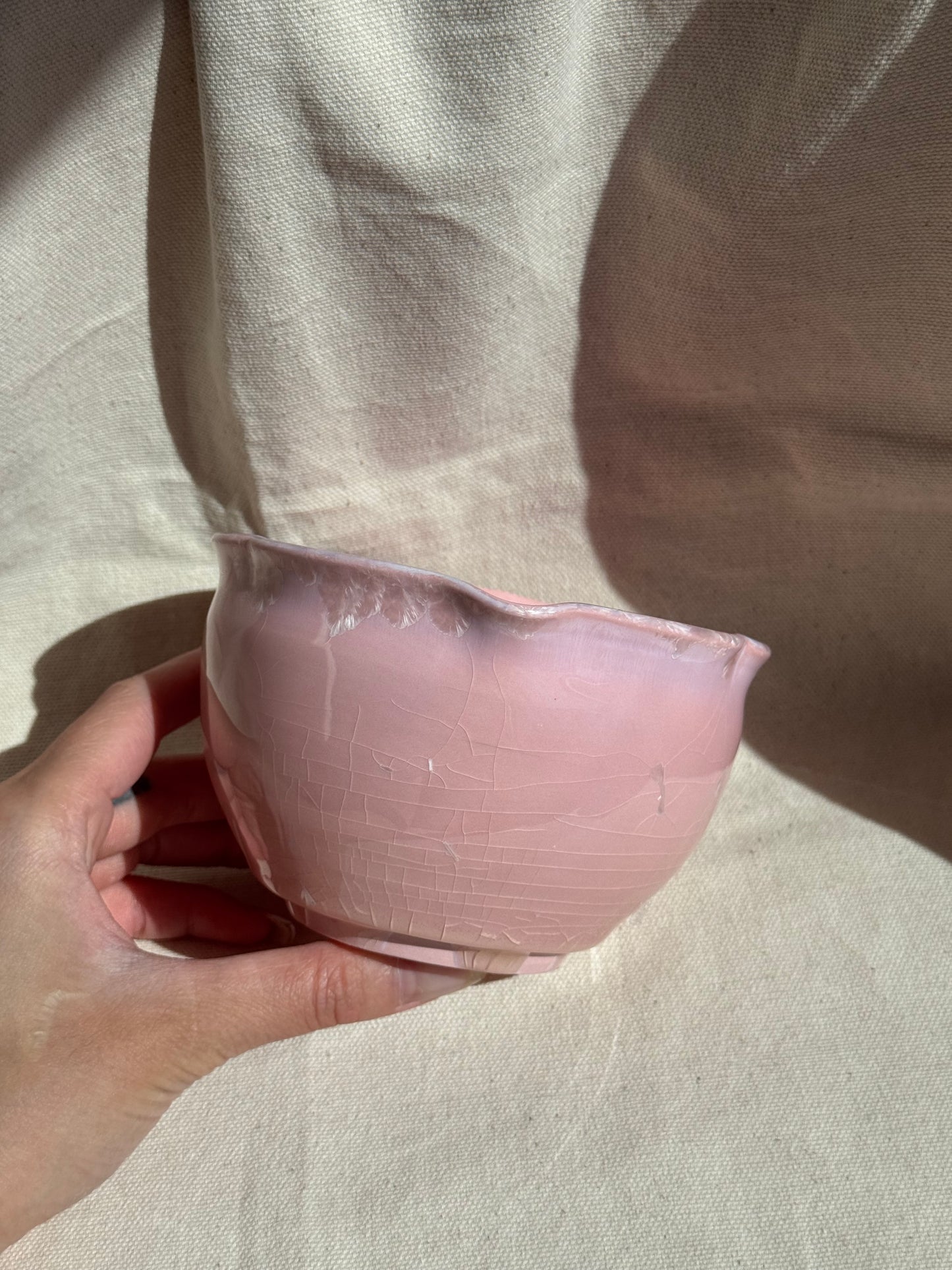 MATCHA BOWL CANDY PINK FLORAL KATAKUCHI 🌸