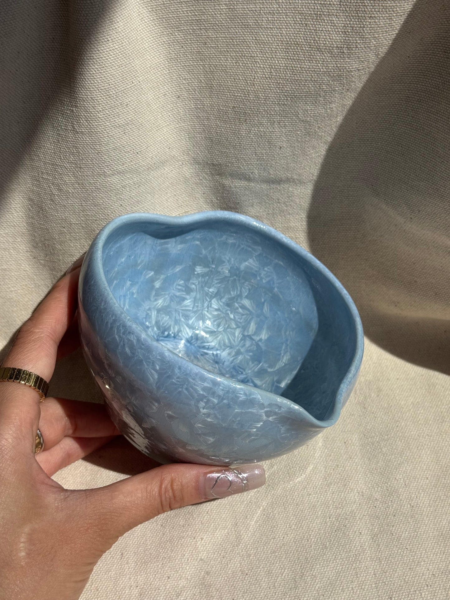 MATCHA BOWL BLUE GREY OMBRE LOVE KATAKUCHI πΈ