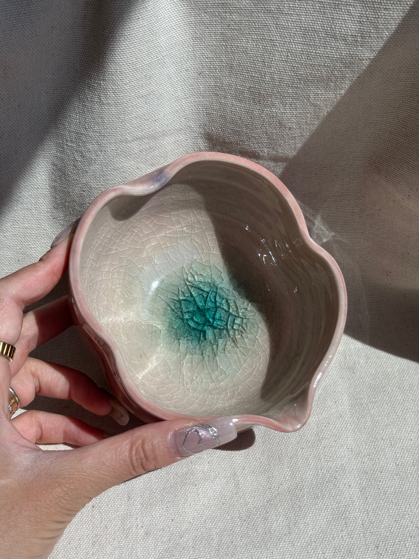 MATCHA BOWL MAROON IRREGULAR KATAKUCHI πΈ
