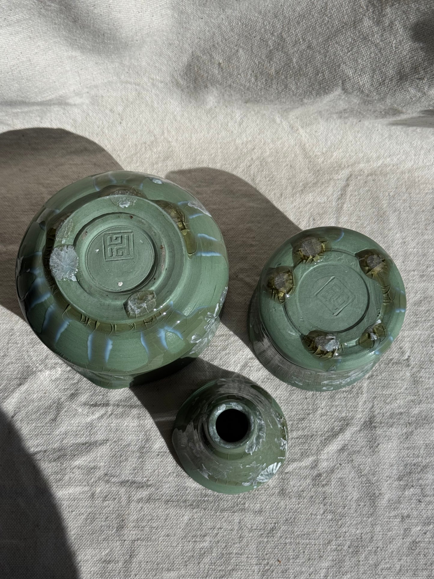 MATCHA BOWL GREEN GLAZE KATAKUCHI SET 🌸