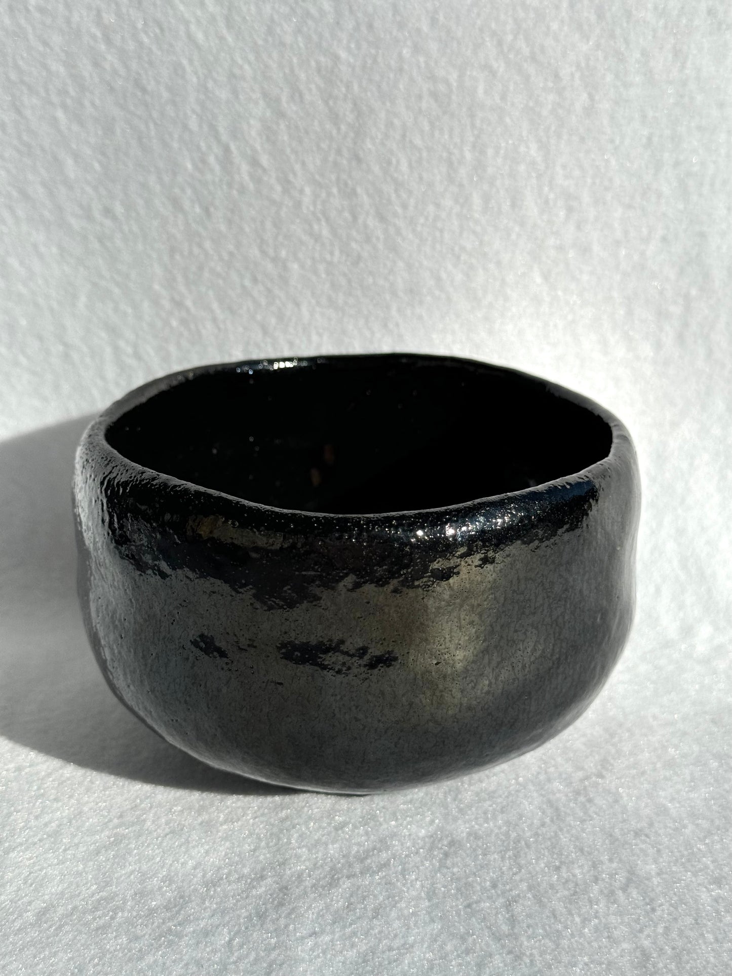MATCHA TEA BOWL KURO RAKU 🌸
