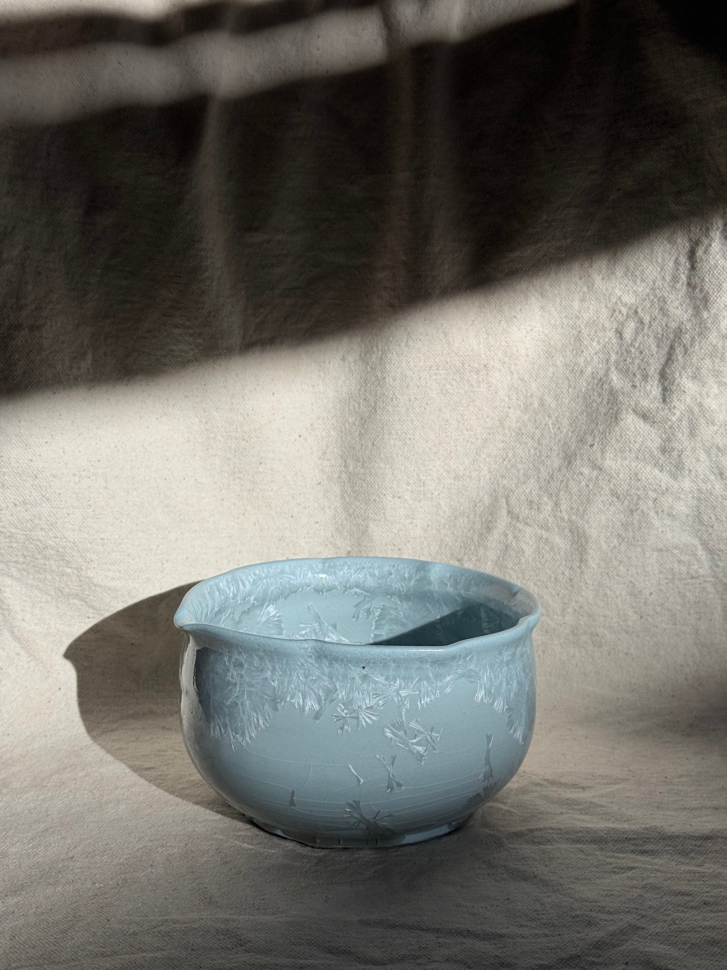 MATCHA BOWL BABY BLUE FLORAL KATAKUCHI 🌸