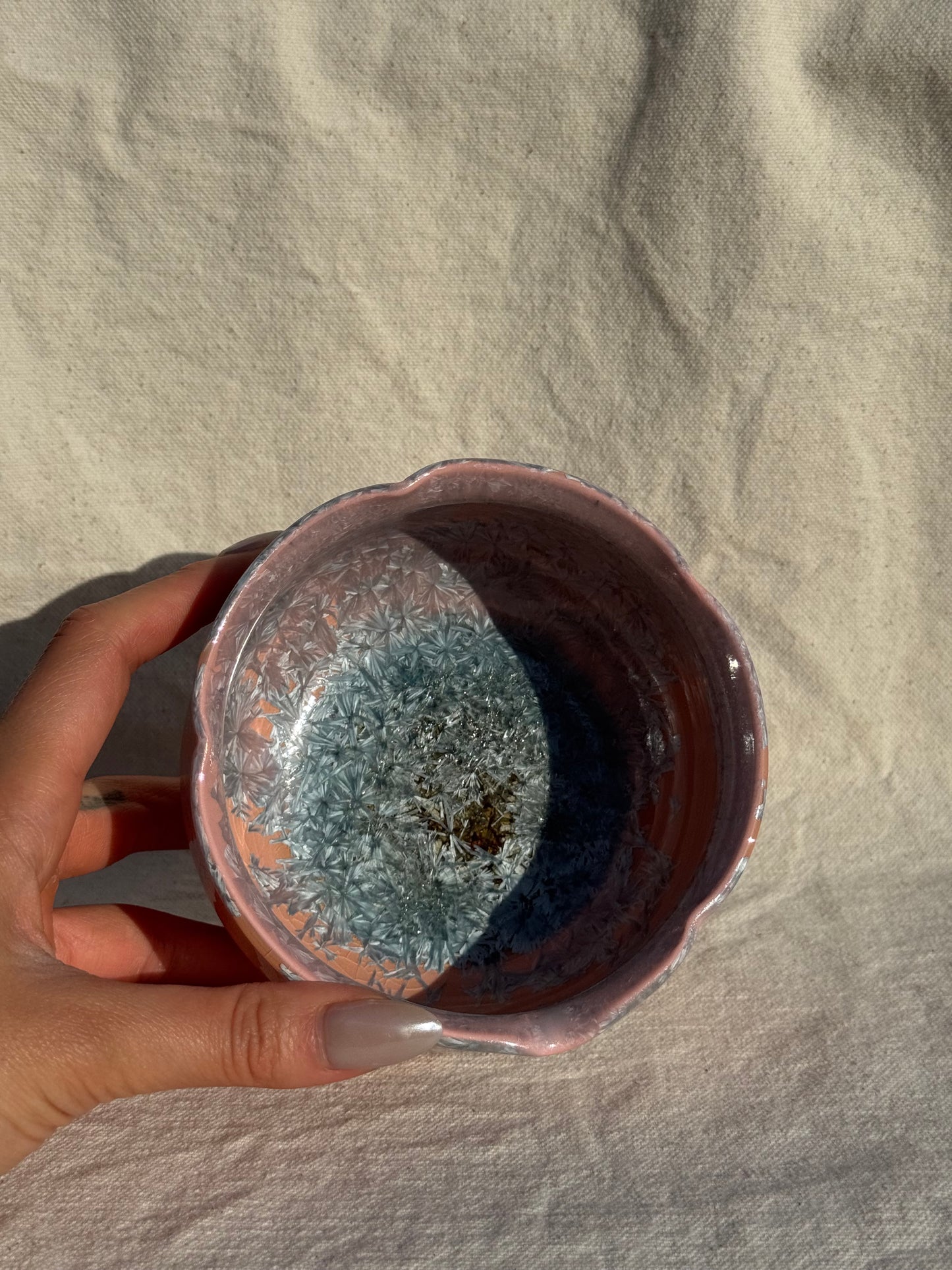 MATCHA BOWL CORAL PEACHY FLORAL KATAKUCHI 🌸