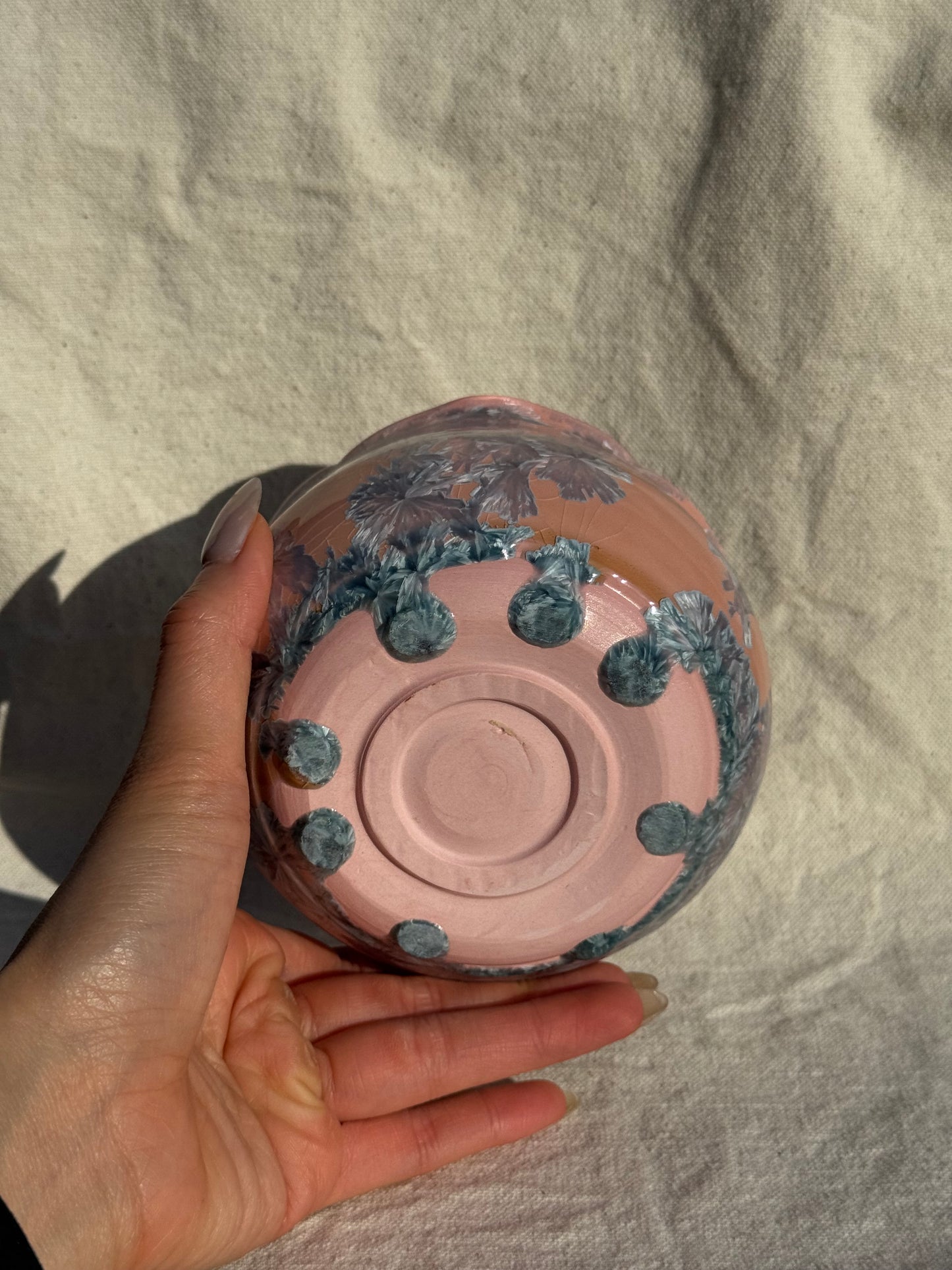 MATCHA BOWL CORAL PEACHY FLORAL KATAKUCHI 🌸