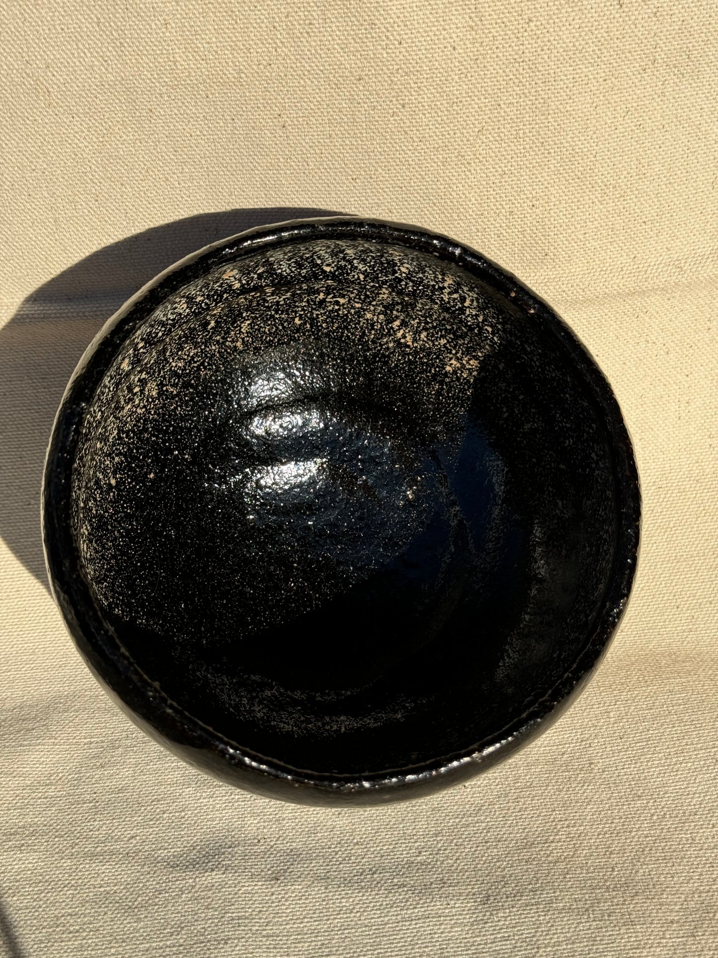 MATCHA TEA BOWL KURO RAKU - KICHIZAEMON 🌸