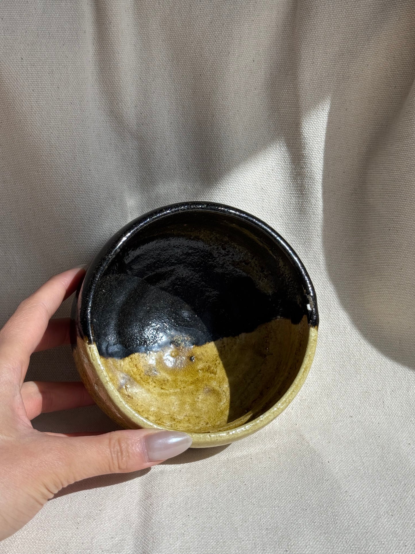 MATCHA BOWL 2 TONE KURO RAKU by KICHIZAEMON πΈ