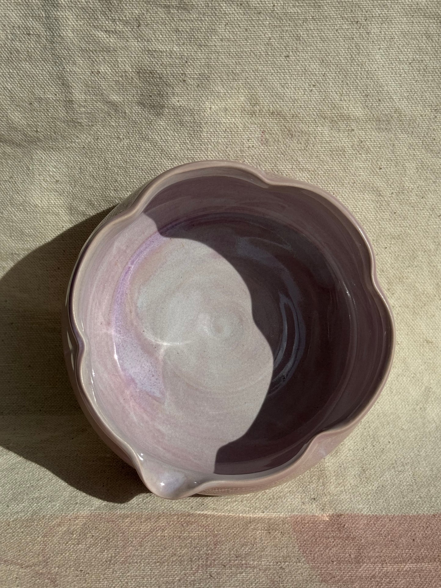 MATCHA BOWL LILAC FLORAL KATAKUCHI 🌸