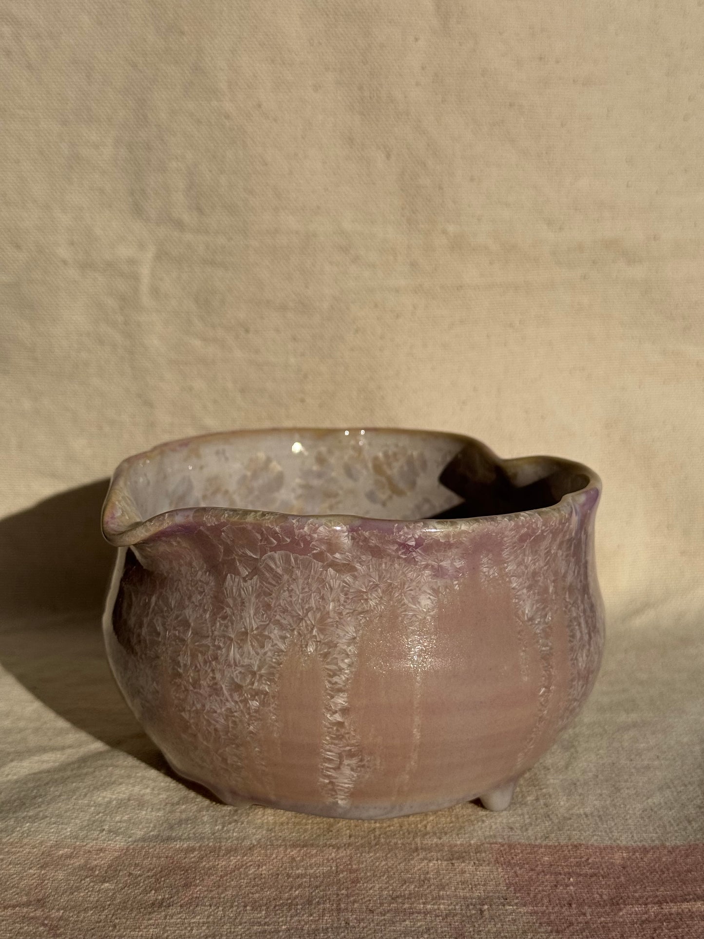 MATCHA BOWL LILAC FLORAL LOVE KATAKUCHI 🌸