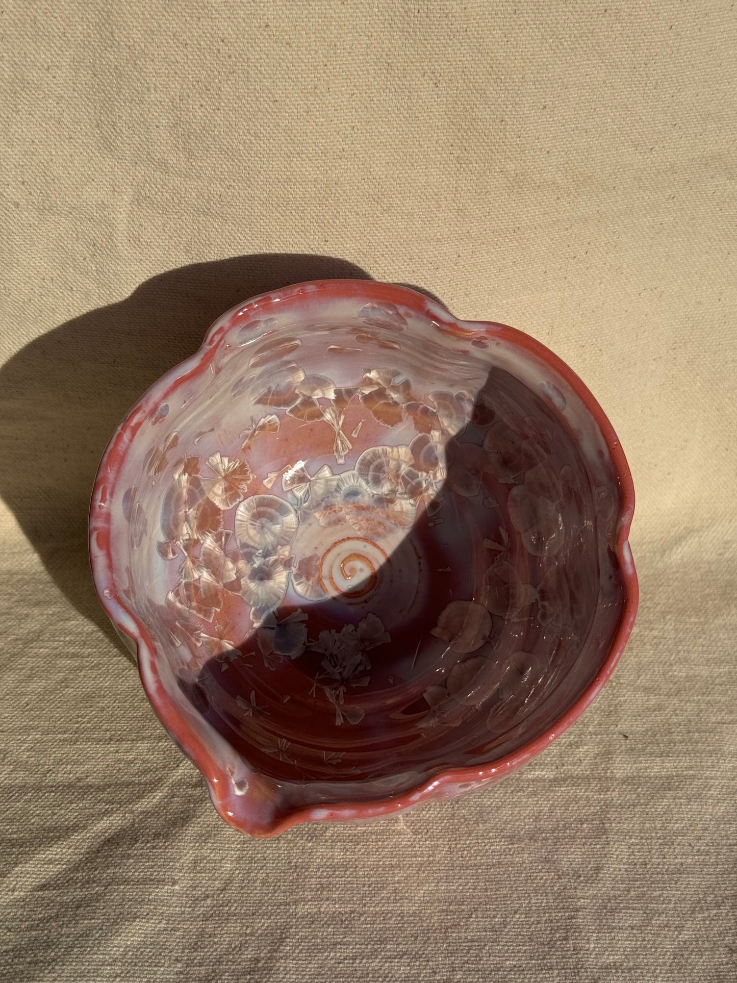 TEA BOWL PINK FLORAL KATAKUCHI 🌸