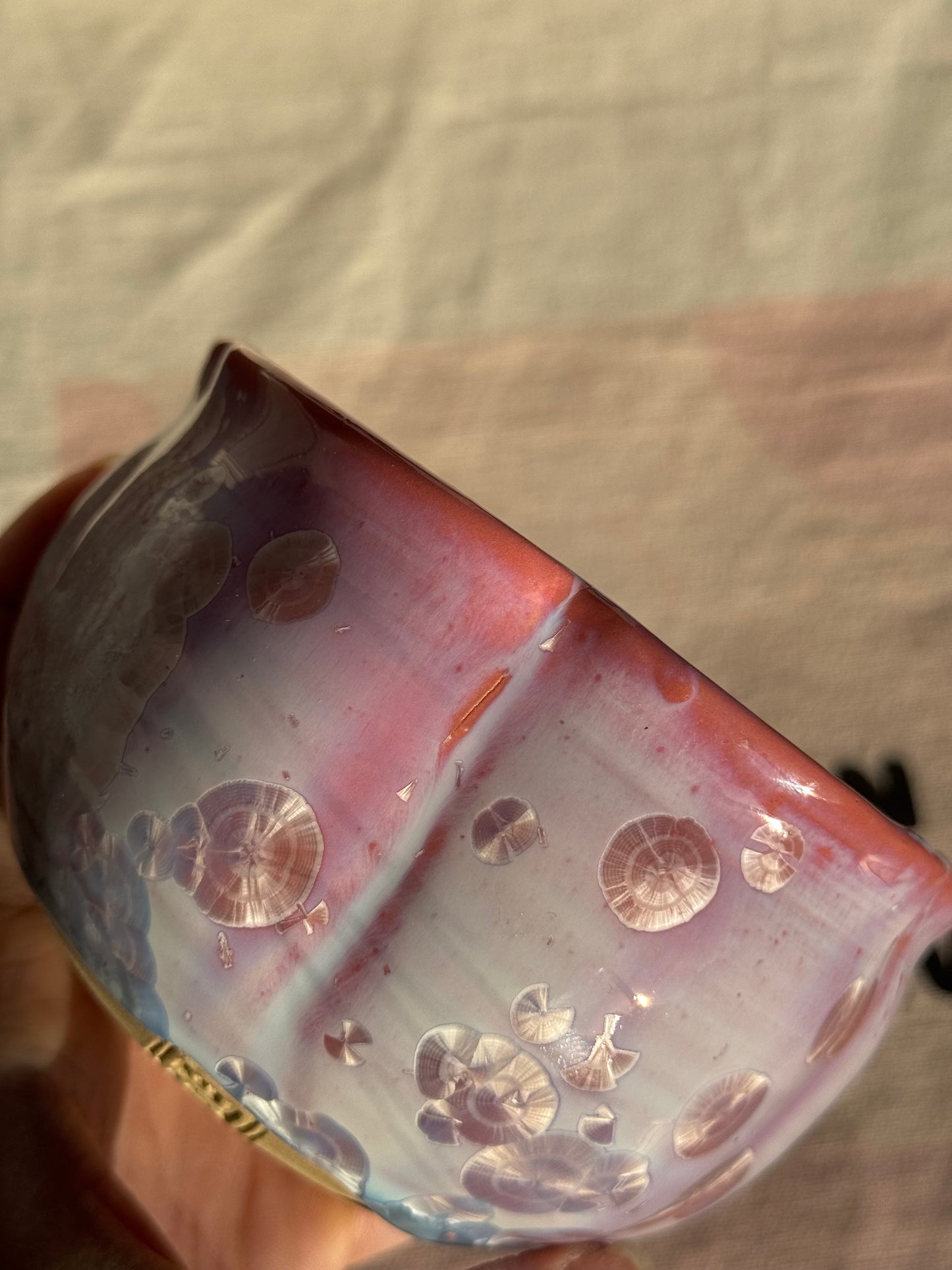 TEA BOWL PINK FLORAL KATAKUCHI 🌸