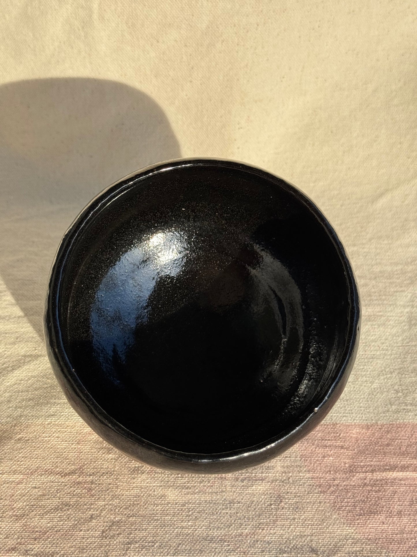 MATCHA TEA BOWL KURO RAKU 🌸