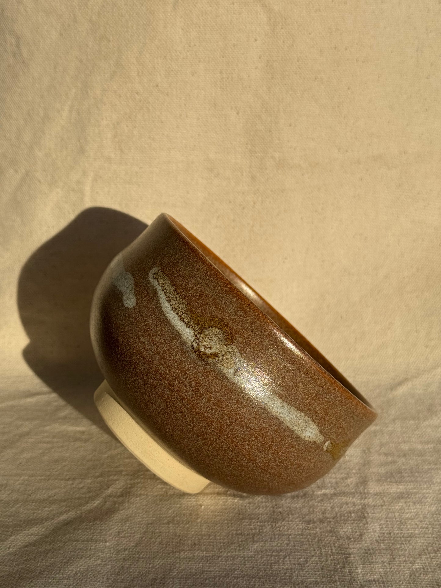 TEA BOWL KYO TAKI BROWN GLAZE 🌸