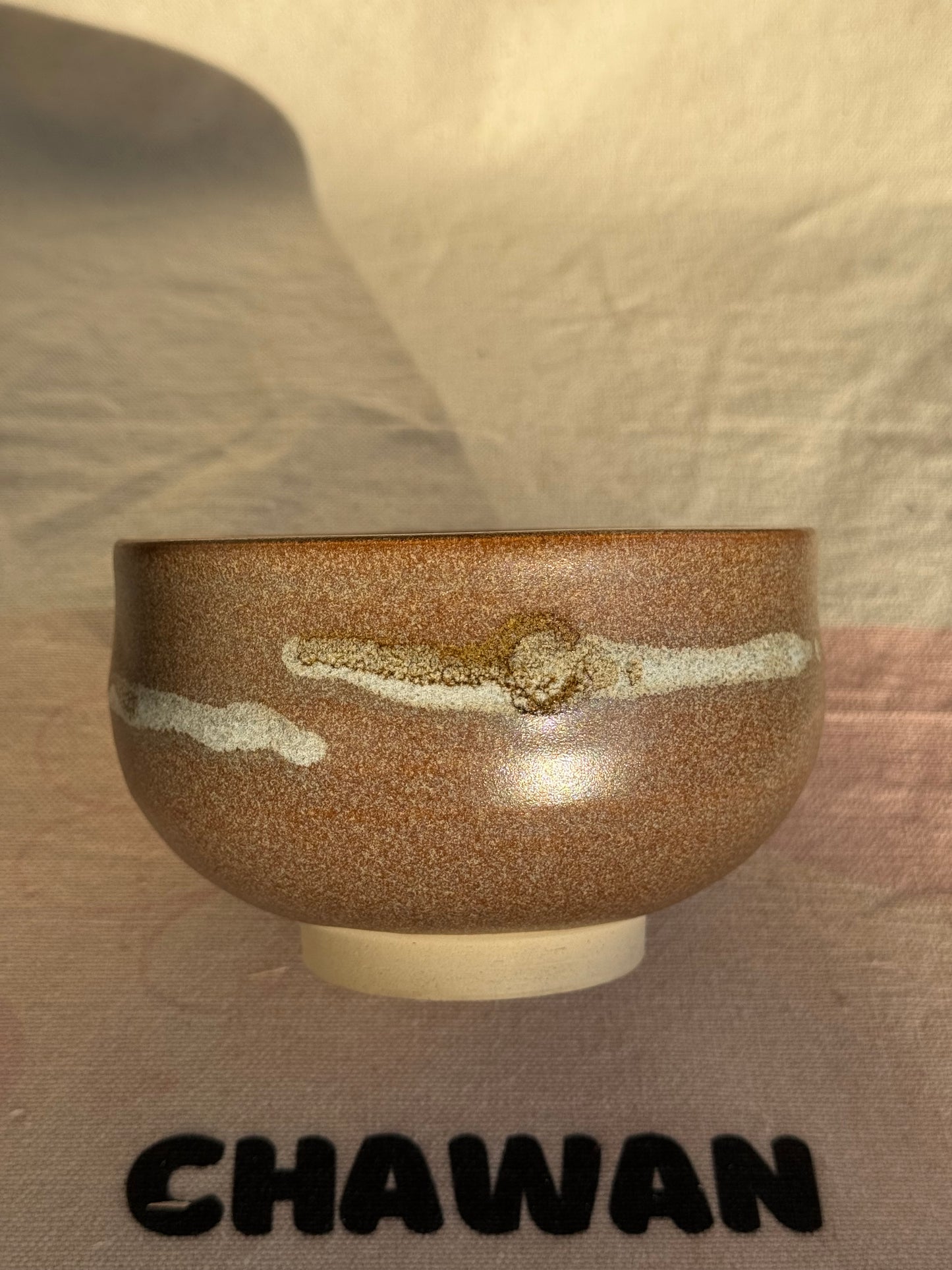 TEA BOWL KYO TAKI BROWN GLAZE 🌸