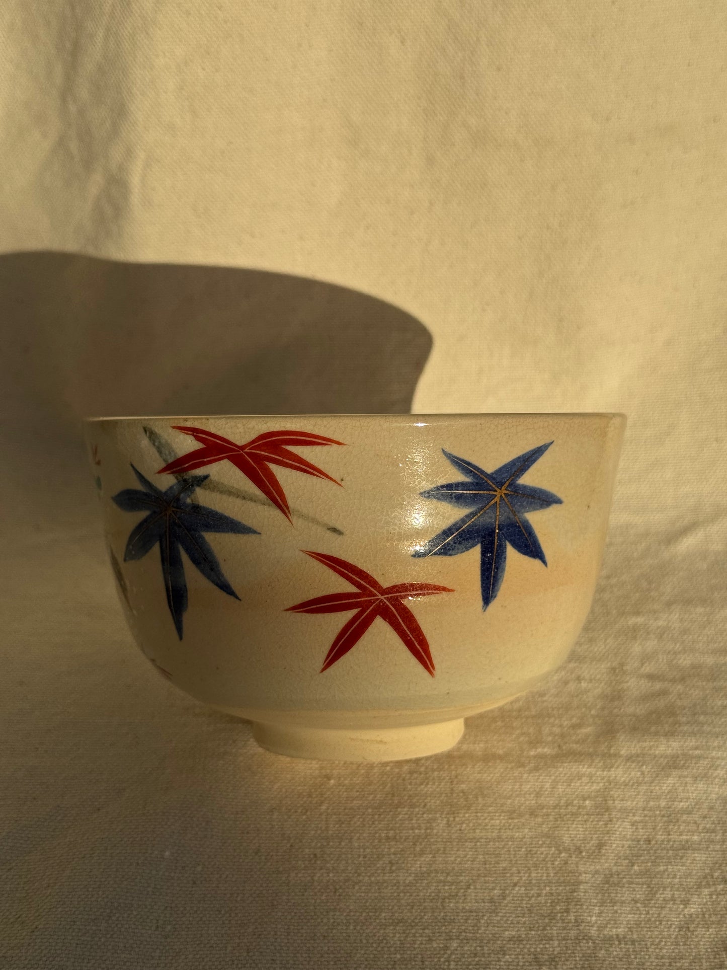 TEA BOWL KYO YAKI TREE FLAKE GLAZE 🌸
