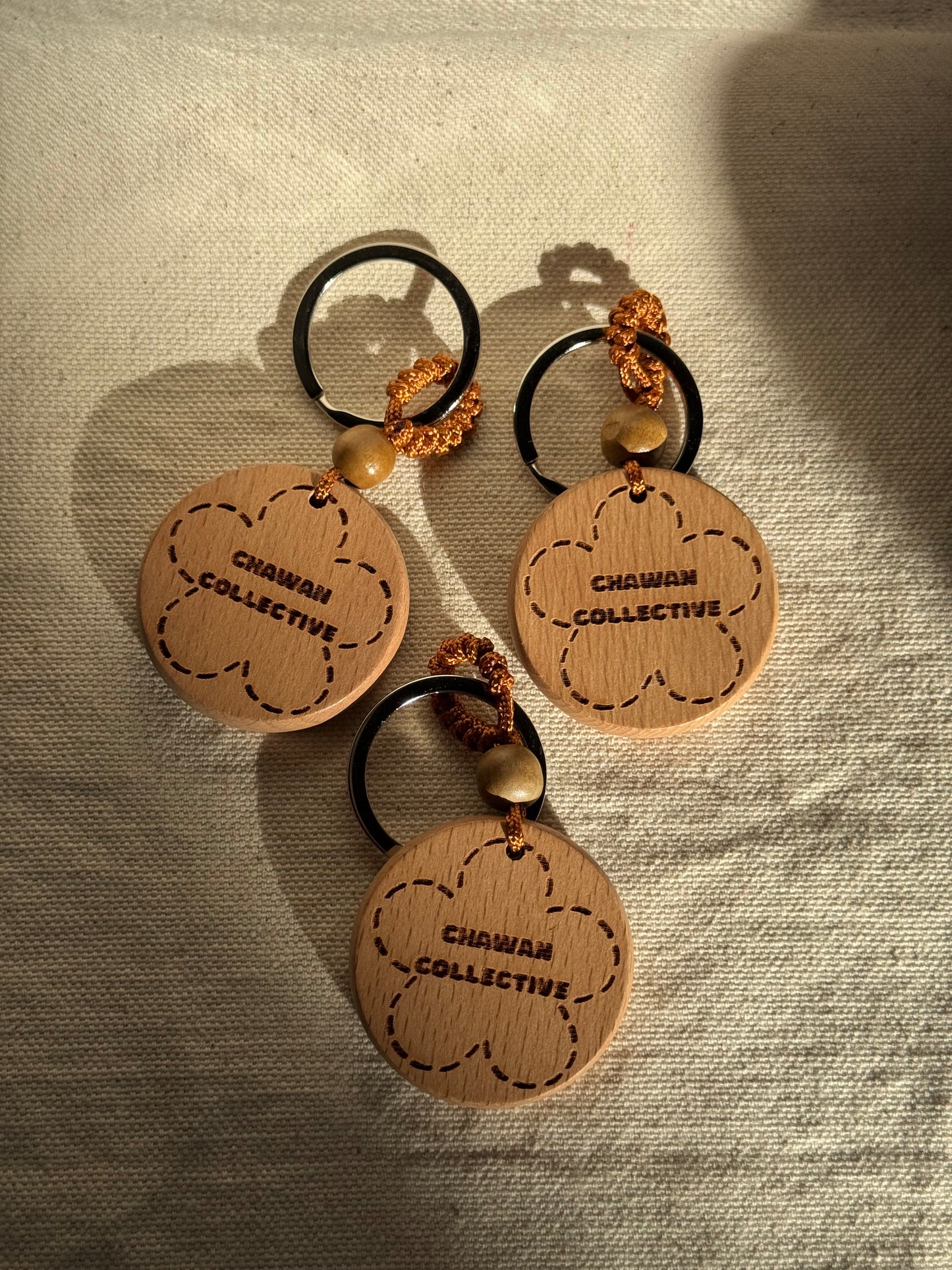 CC BEECH WOOD KEYCHAIN 🌸