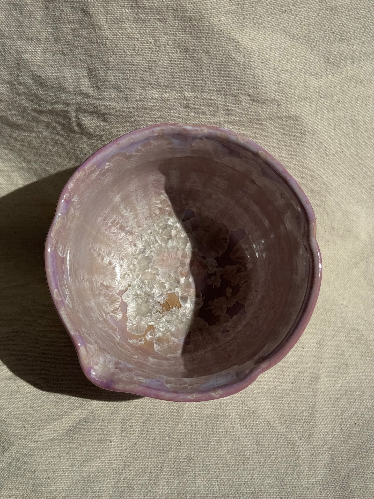 MATCHA BOWL LILAC FLORAL KATAKUCHI 🌸