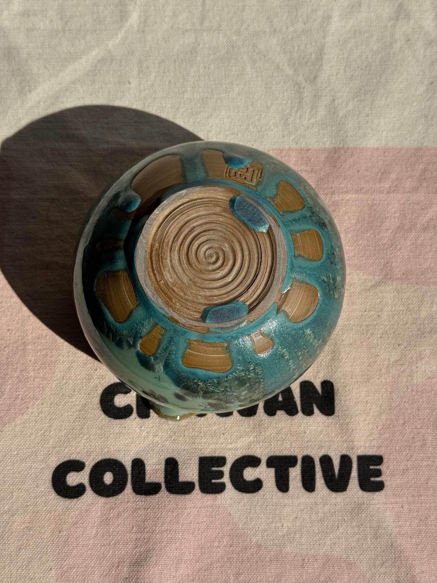 TEA BOWL TEAL TURQUOISE KATAKUCHI 🌸