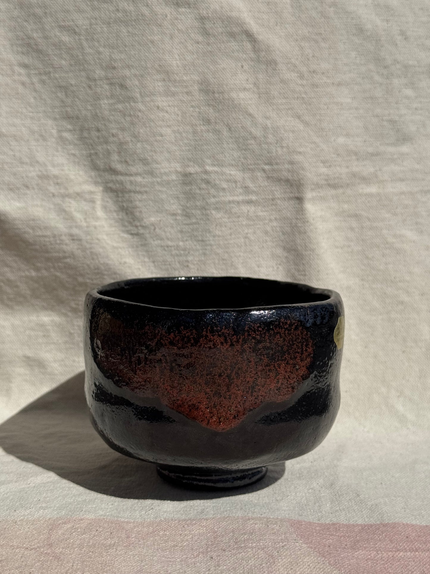 MATCHA TEA BOWL KURO RAKU -HEIAN MATSURAKU 🌸