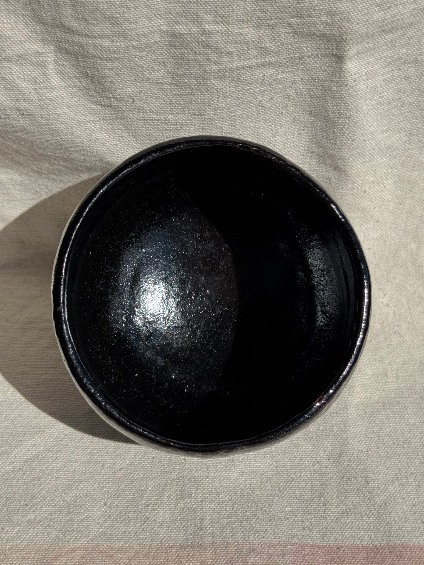 MATCHA TEA BOWL KURO RAKU -HEIAN MATSURAKU 🌸