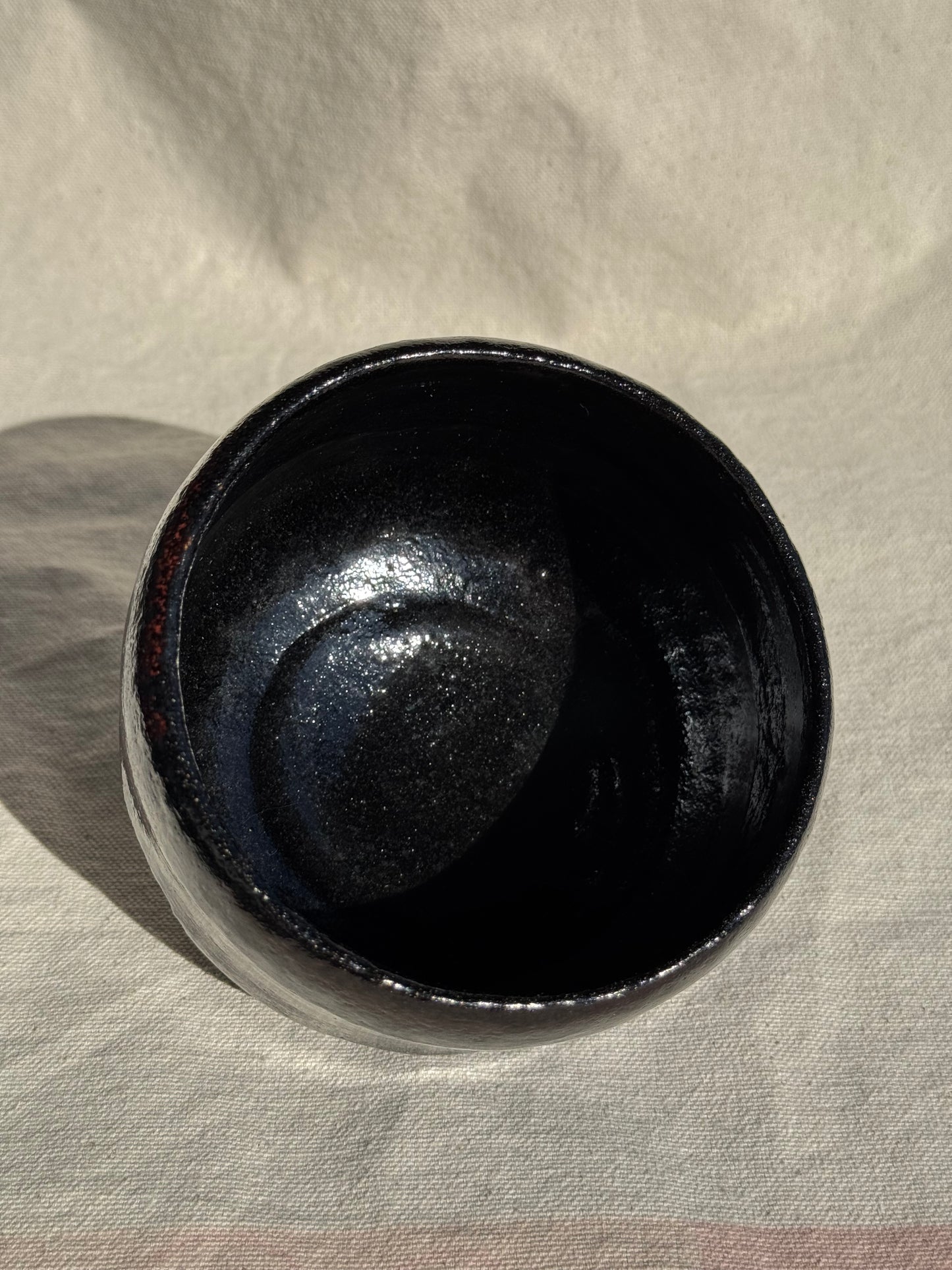 MATCHA TEA BOWL KURO RAKU - SASAKI SHORAKU 🌸