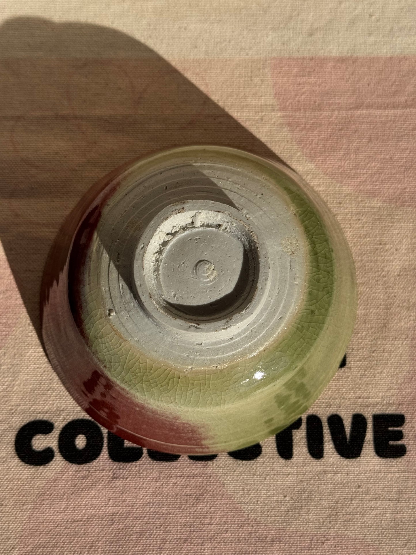 TEA BOWL OXBLOOD GREEN OMBRE GLAZE 🌸