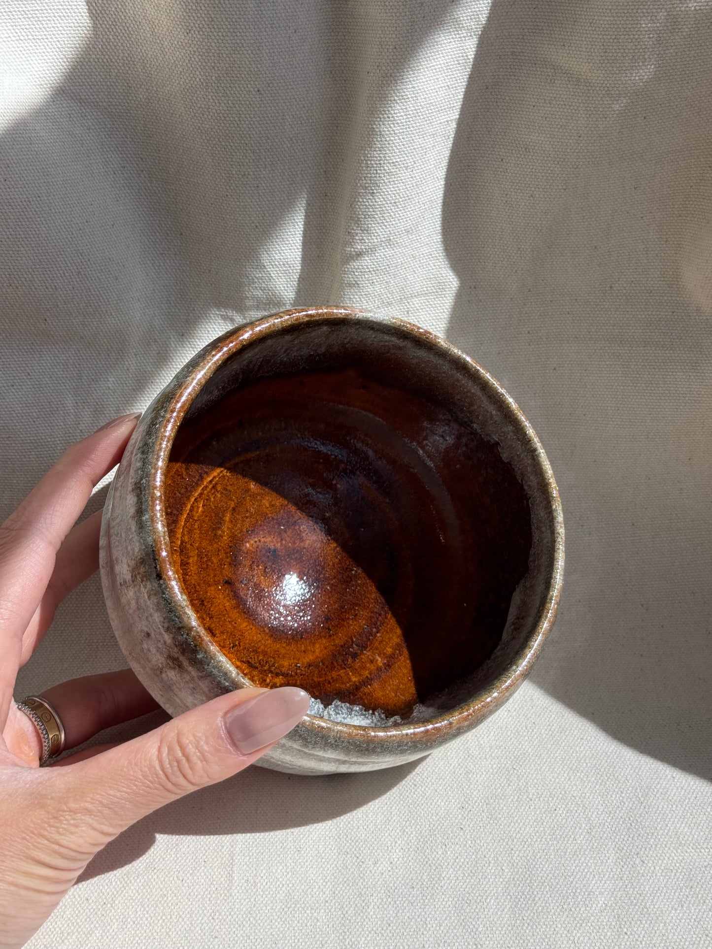 MATCHA BOWL OHI WHITE DRIPPING GLAZE πΈ