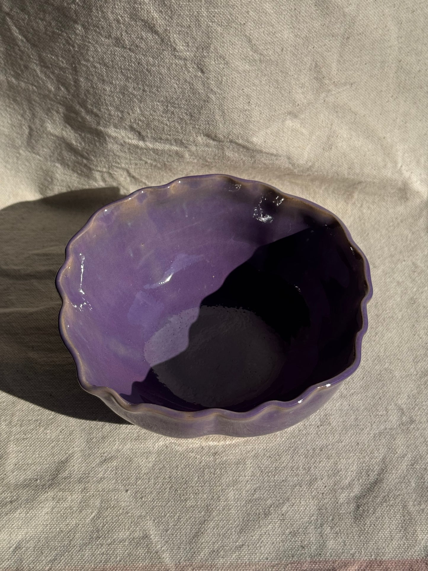 MATCHA BOWL SEASHELL PURPLE GLAZE 🌸