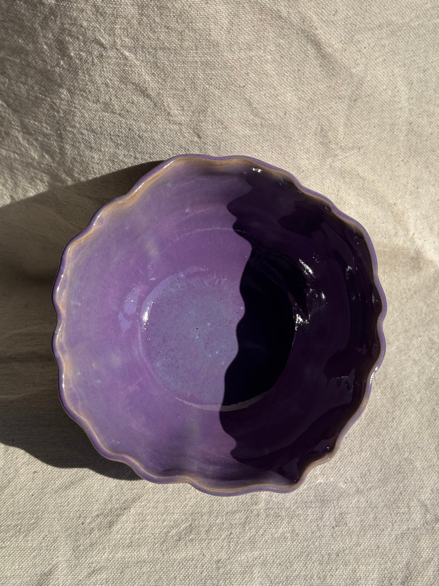 MATCHA BOWL SEASHELL PURPLE GLAZE 🌸