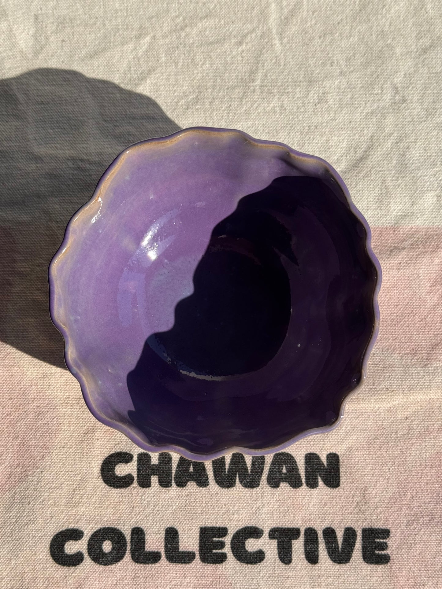 MATCHA BOWL SEASHELL PURPLE GLAZE 🌸