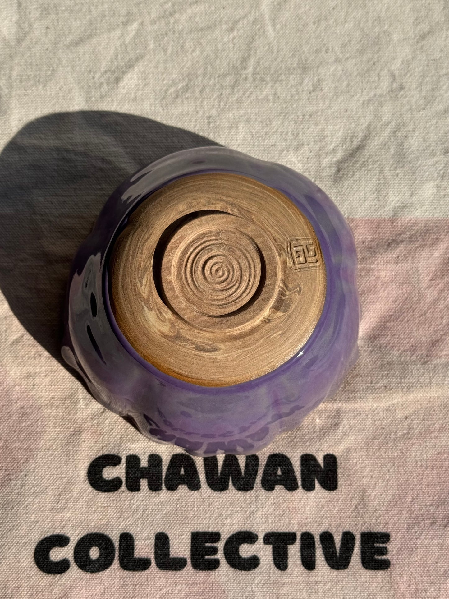MATCHA BOWL SEASHELL PURPLE GLAZE 🌸