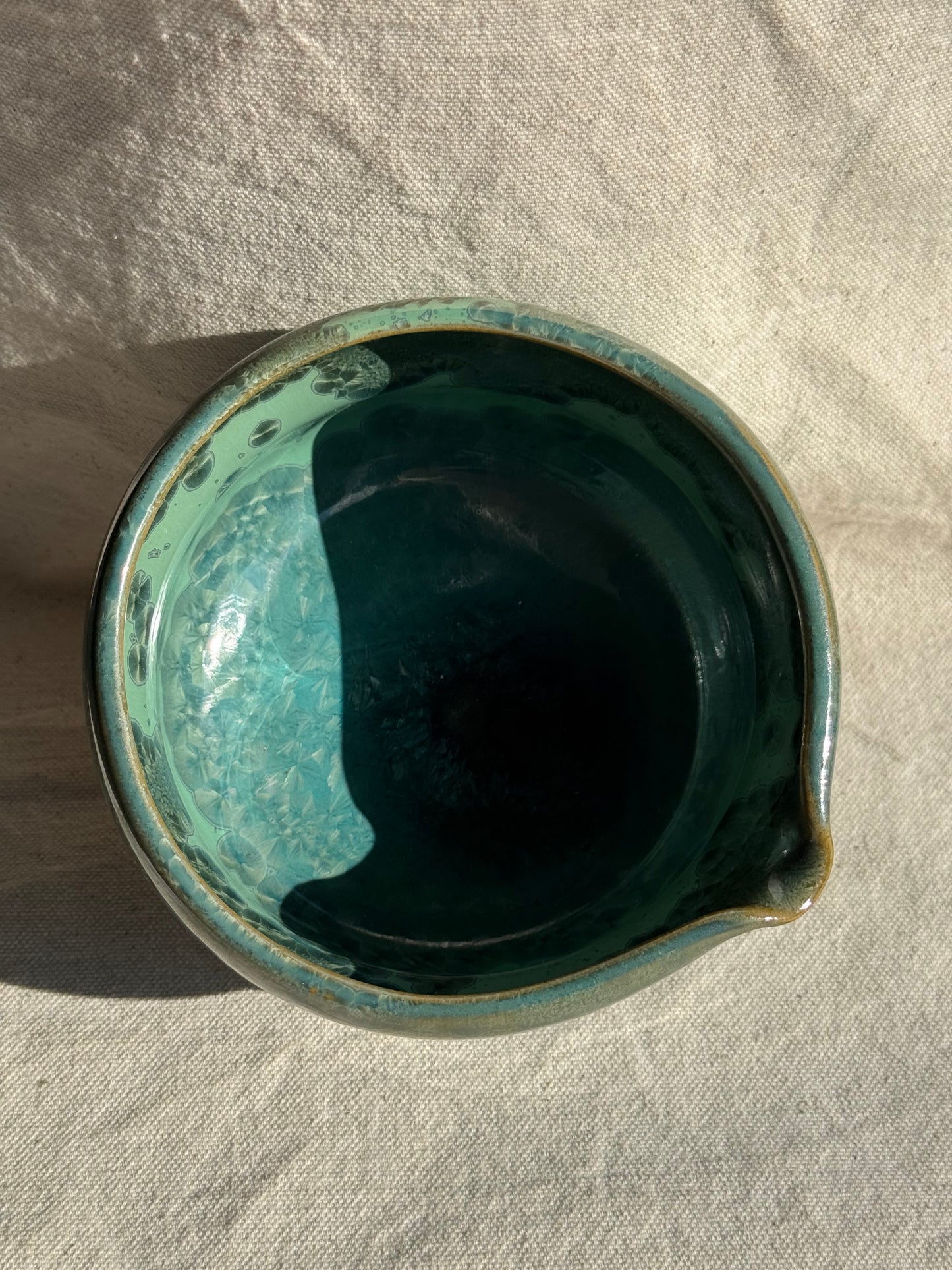 MATCHA BOWL GREEN GLAZE KATAKUCHI 🌸