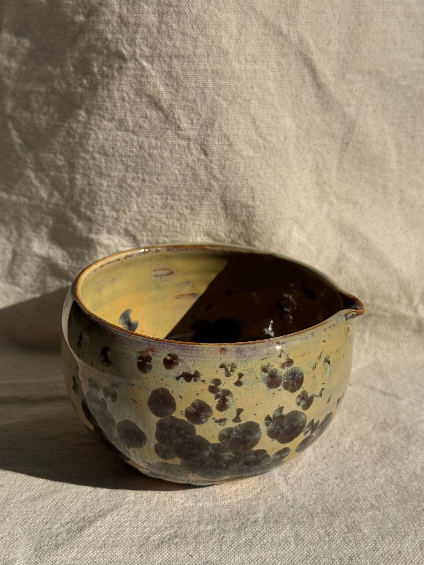 MATCHA BOWL YELLOW GLAZE KATAKUCHI 🌸