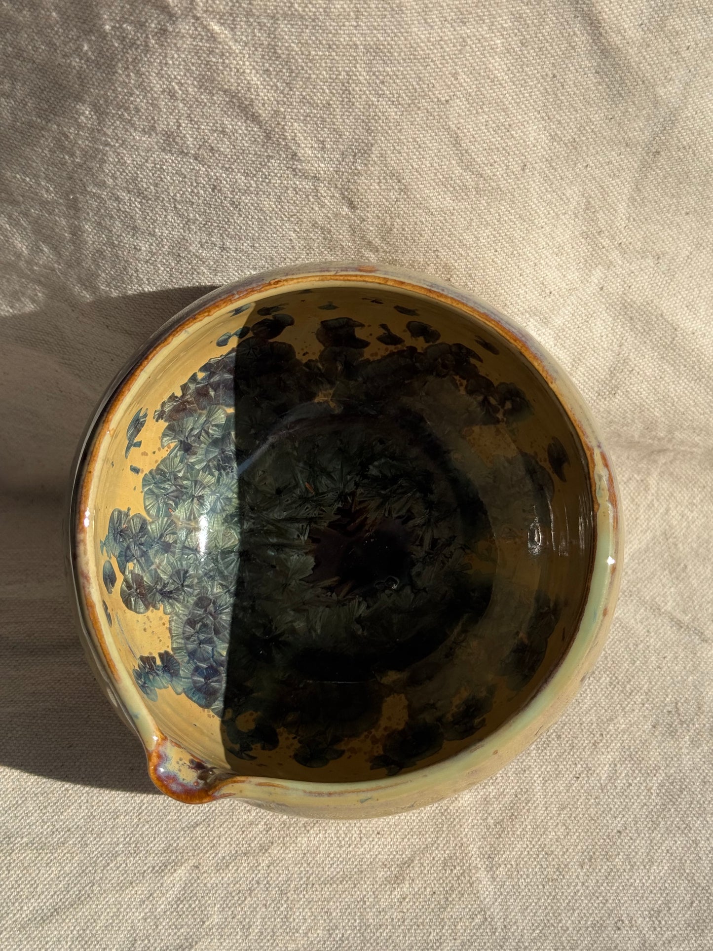 MATCHA BOWL YELLOW GLAZE KATAKUCHI 🌸