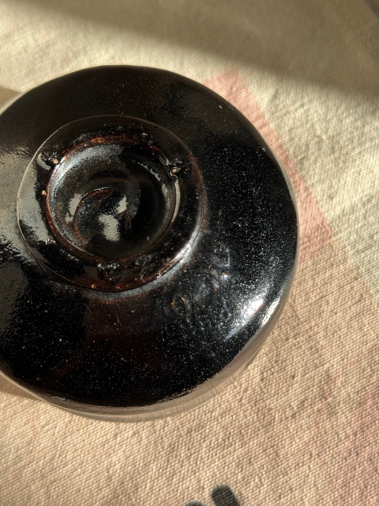 MATCHA TEA BOWL MINI KURO RAKU 🌸