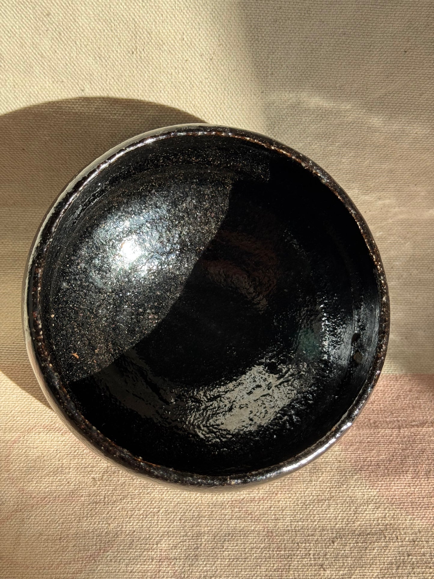 MATCHA TEA BOWL KURO RAKU - KICHIZAEMON 🌸