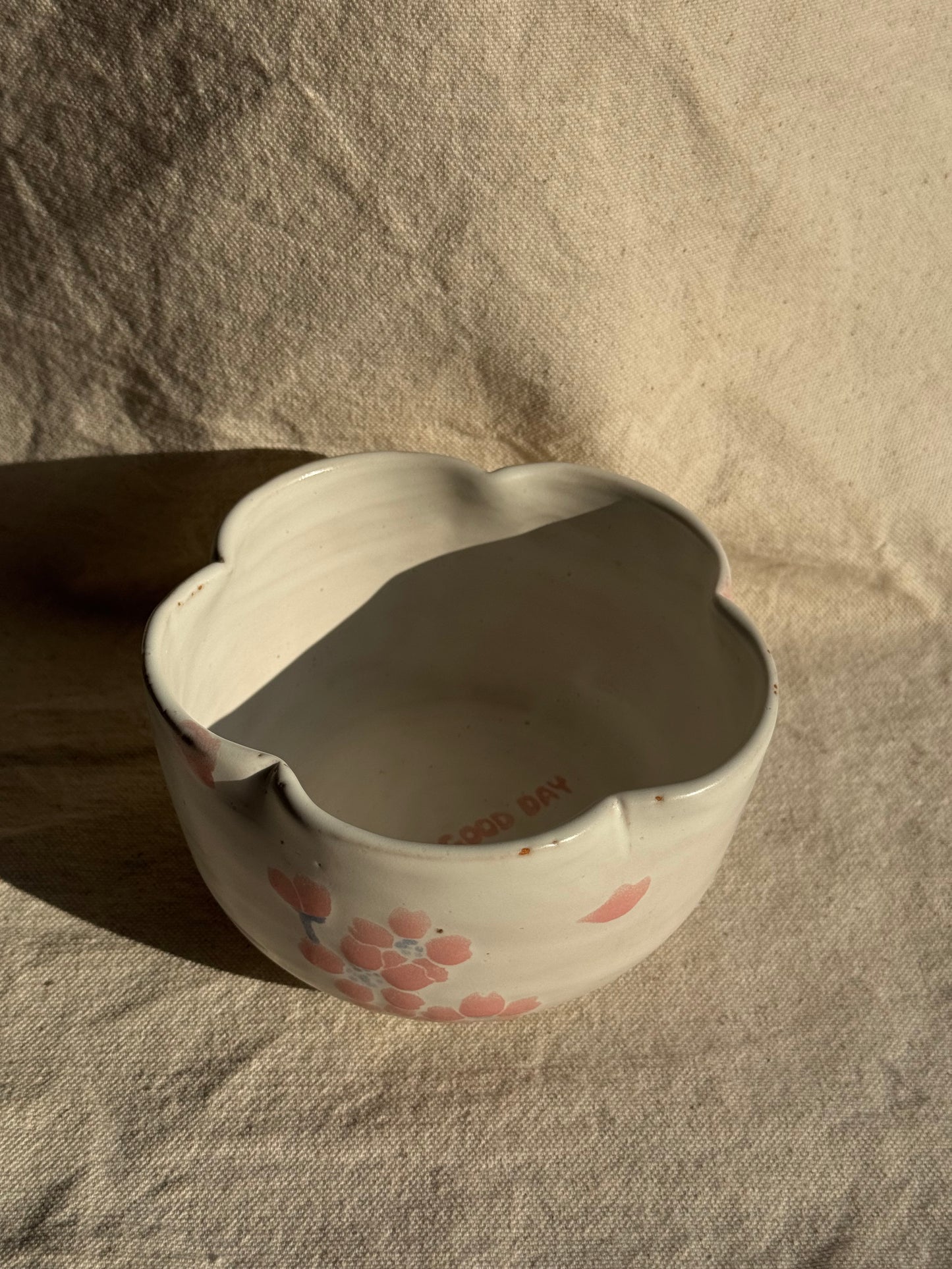 MATCHA BOWL CC SIGNATURE FLORAL HAND PAINTED πΈ