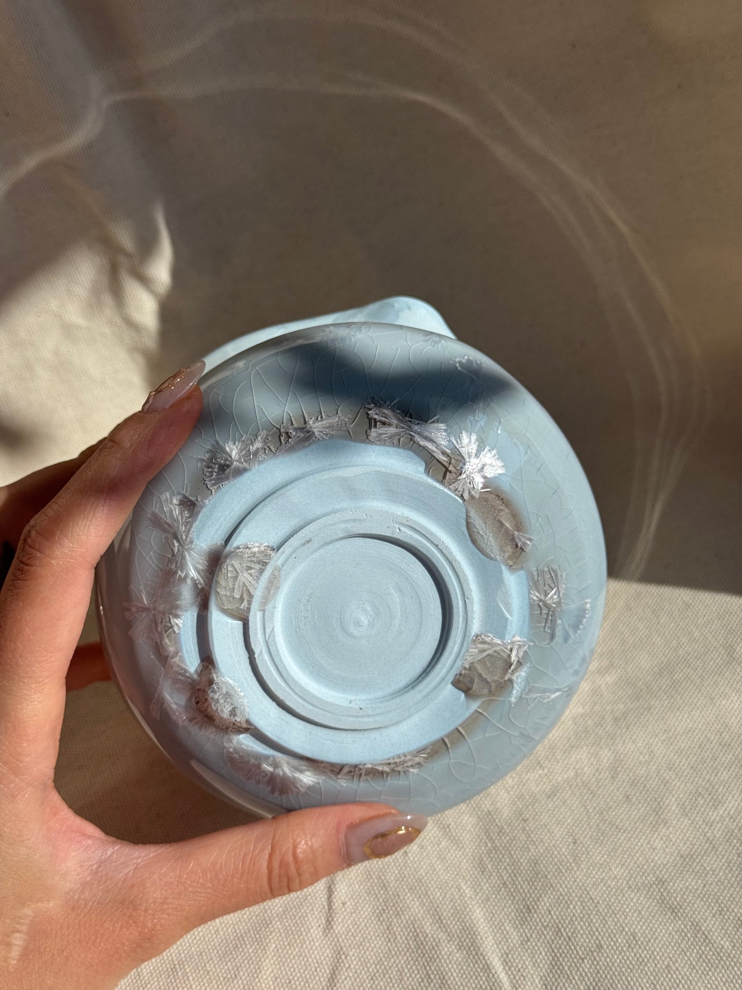 MATCHA BOWL BABY BLUE LOVE HEART KATAKUCHI πΈ