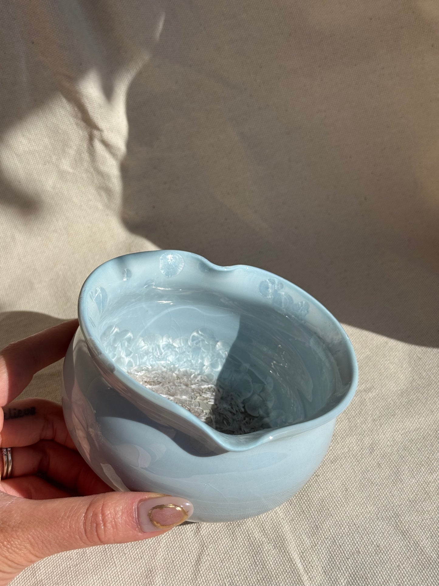 MATCHA BOWL BABY BLUE LOVE KATAKUCHI πΈ