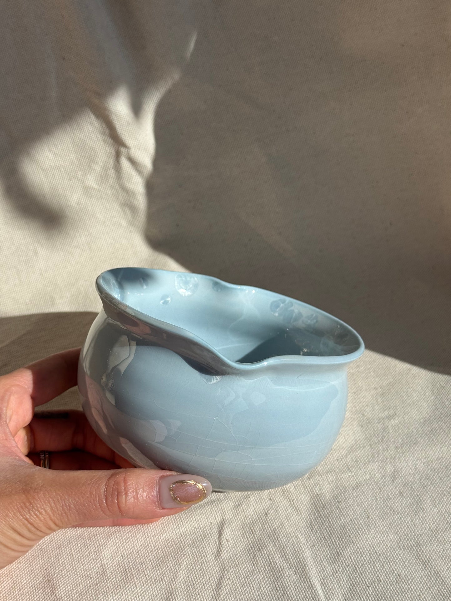 MATCHA BOWL BABY BLUE LOVE KATAKUCHI πΈ