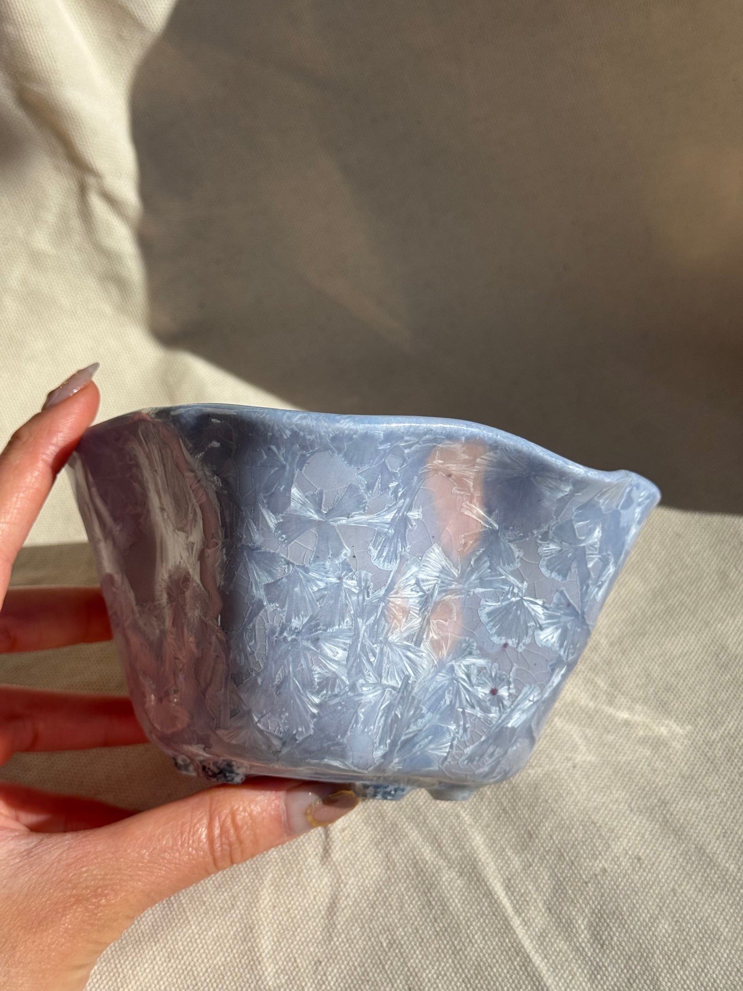 MATCHA BOWL STARSHELL PURPLE GLAZE KATAKUCHI πΈ