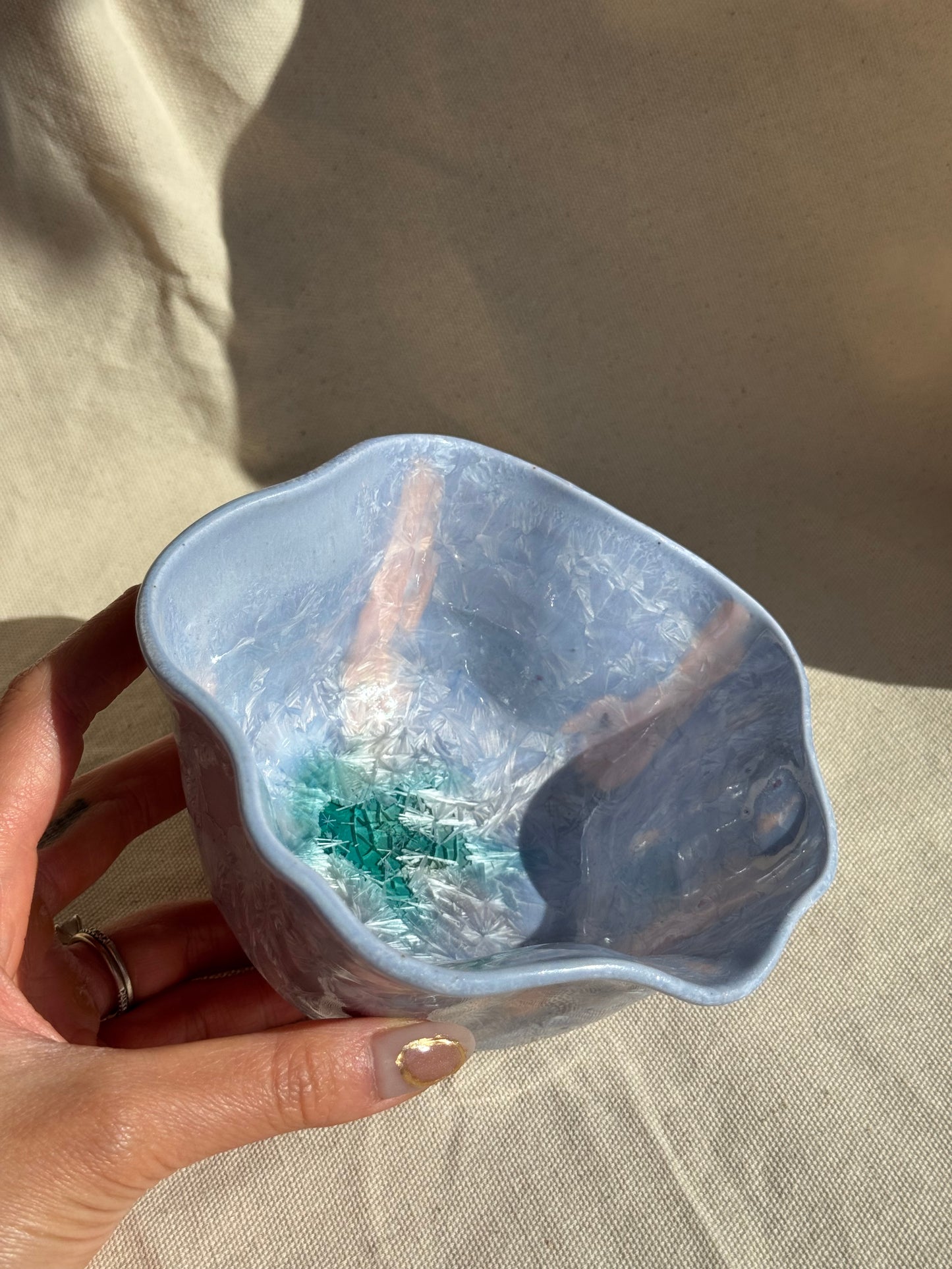 MATCHA BOWL STARSHELL PURPLE GLAZE KATAKUCHI πΈ